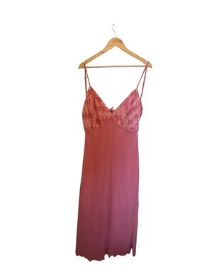 wild fable Rose Lace-Top Slip Dress